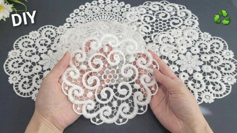 This simple technique transforms old lace into stunning DIY storage solutions…