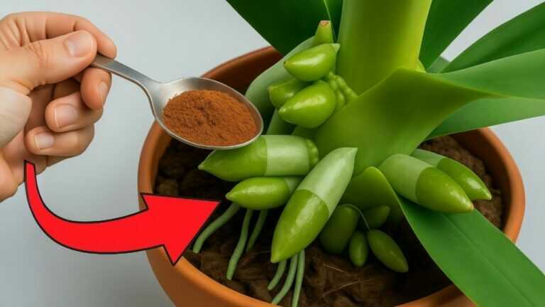 Umieść łyżkę pod orchideą! Nagle wyrasta 100 gałęzi i kwitnie przez cały rok
