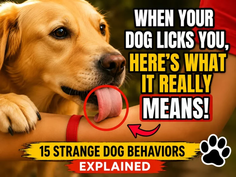 When Your Dog Licks You, HERE’S What It Really Means! 15 Strange Dog Behaviors Explained