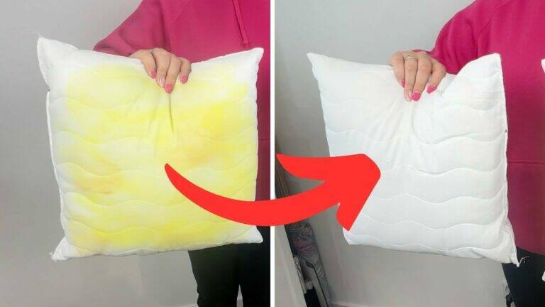 This simple gesture will make yellow pillow stains vanish… no bleach needed!
