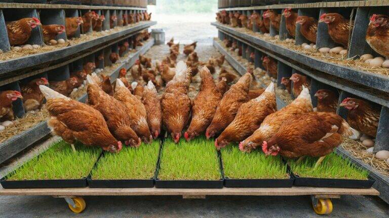 This simple method transforms paddy rice into lush fodder for healthier, egg-laying hens…