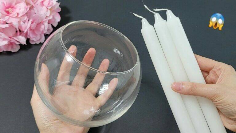 This simple method transforms a glass bowl into stunning home decor…