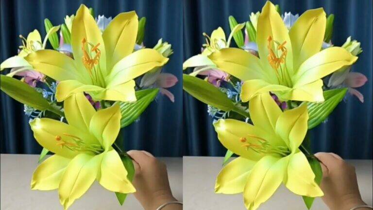 This simple arrangement transforms your space with stunning lily bouquets…