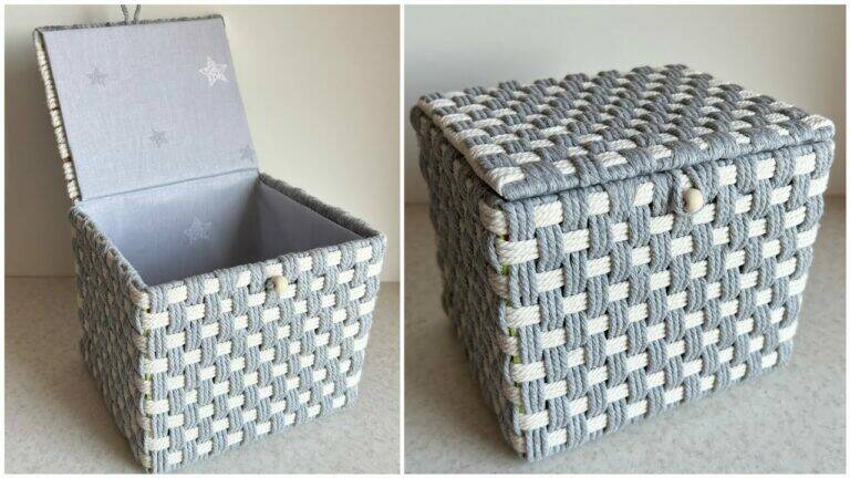 This simple trick turns an old box into a stunning decor piece…