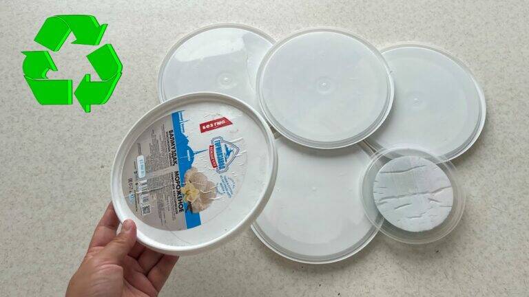 This simple trick transforms plastic lids into stunning home decor…