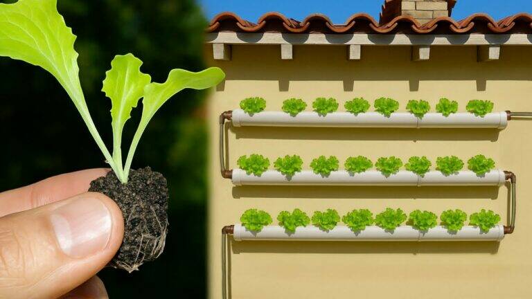 This simple hydroponic trick transforms your wall into a thriving veggie garden…