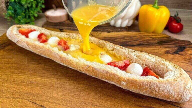 This simple filling transforms an ordinary baguette into an unforgettable dinner delight…