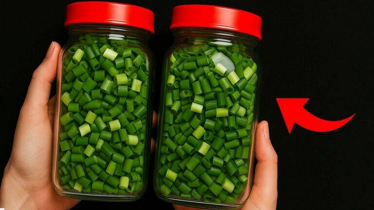 This simple trick keeps green onions fresh for a year… you won’t want to miss it!