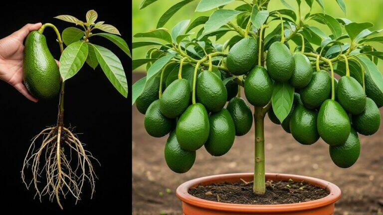 This simple gesture transforms your kitchen scraps into a lush avocado tree…