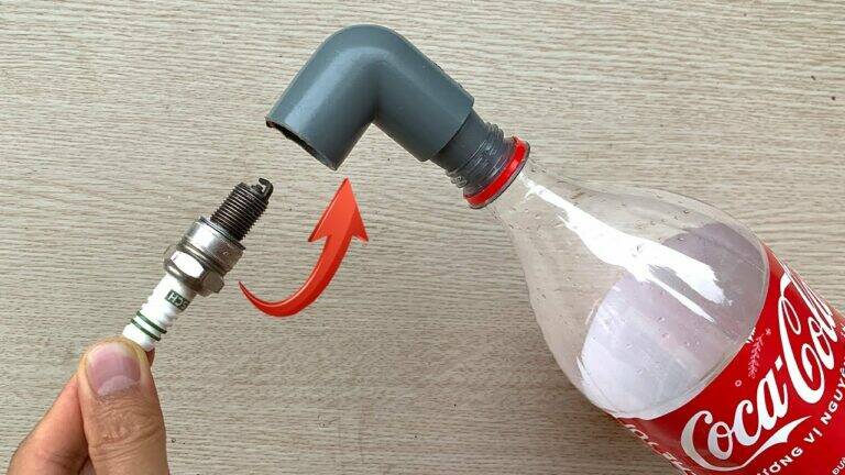 This simple method creates a powerful water lock using just a spark plug and PVC…