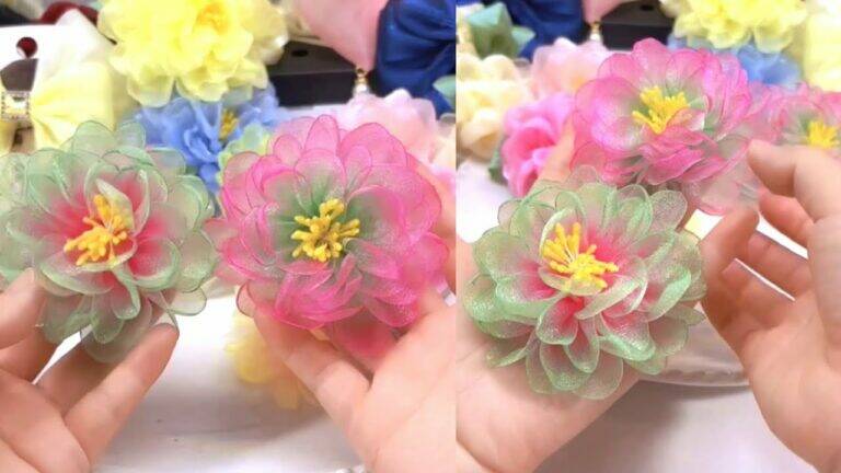 This simple idea transforms ordinary hairpins into stunning flower accessories…