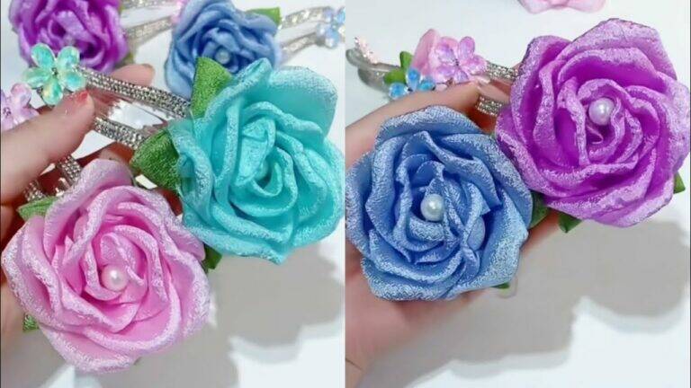 An old trick to create stunning fabric flower bows you’ll love to display…