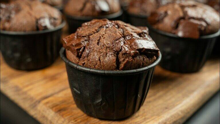 This simple recipe transforms ordinary ingredients into the most decadent chocolate muffins…