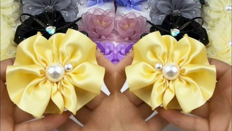 This simple tutorial transforms basic ribbon into stunning hair clips…