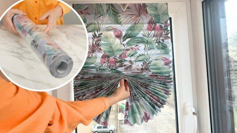 This simple trick transforms old wallpaper into stunning window shades in just 10 minutes…