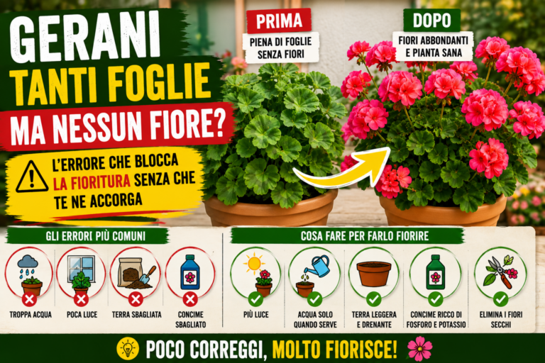 Geraniums Full of Leaves but No Flowers? The Hidden Mistake That Stops Them Blooming