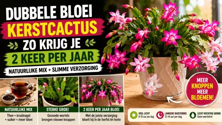 Twee keer per jaar een bloeiende kerstcactus? Met deze natuurlijke verzorging lukt het verrassend eenvoudig