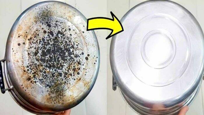 Cómo Dejar el Fondo de Ollas y Sartenes Limpio y Brillante: Solo Necesitas Dos Ingredientes