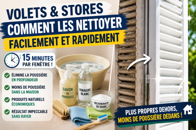 Le secret pour nettoyer facilement les volets et les stores : moins de poussière dans la maison en seulement 15 minutes