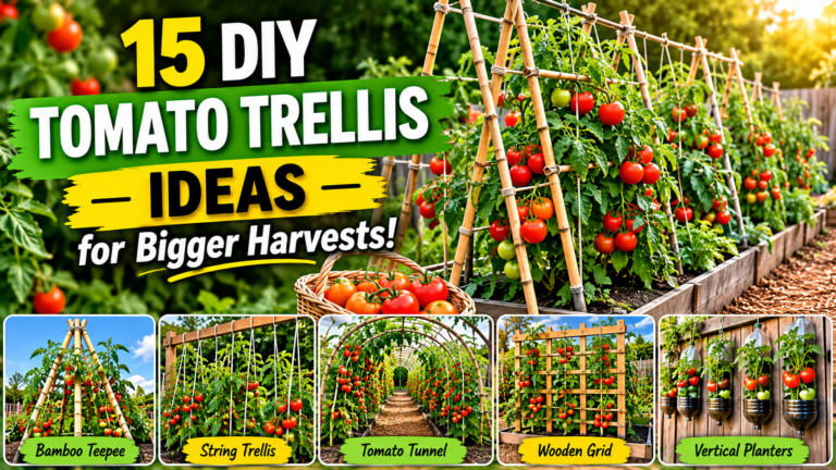 15 Easy DIY Tomato Trellis Ideas for Bigger, Healthier Harvests