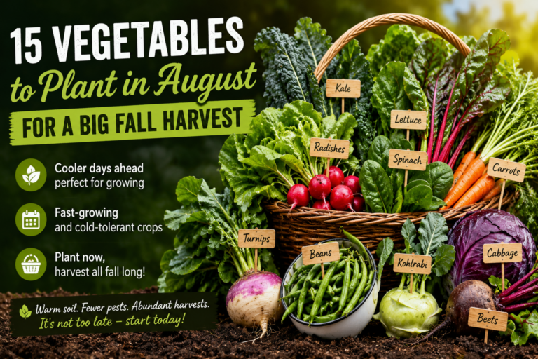 15 Vegetables You Should Plant in August for an Amazing Fall Harvest