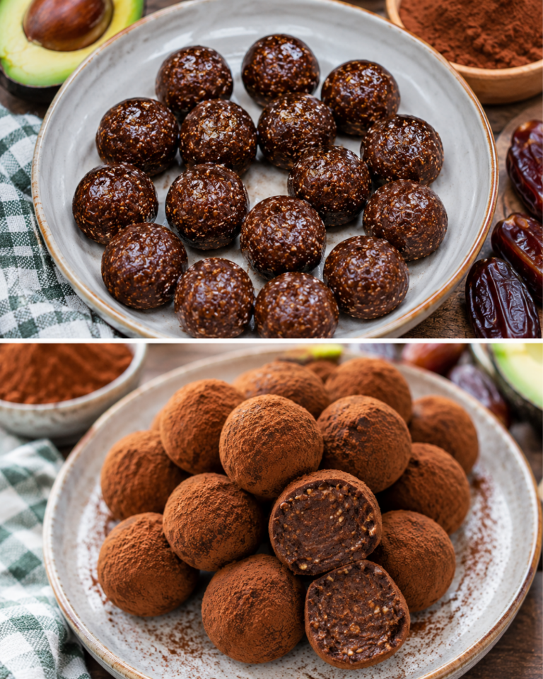 No-Added-Sugar Cocoa, Avocado & Date Truffles