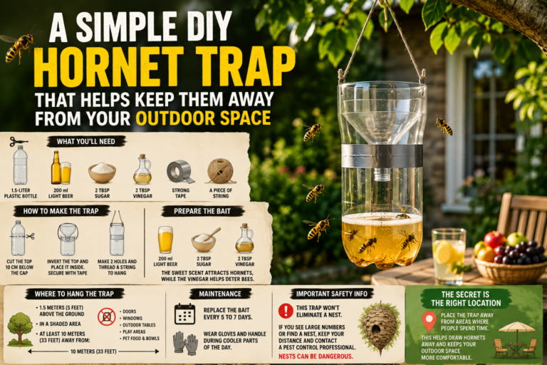 A Simple DIY Hornet Trap That Helps Keep Them Away from Your Outdoor Space