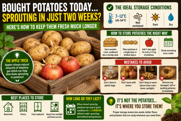 Bought Potatoes Today… Sprouting in Just Two Weeks? Here’s How to Keep Them Fresh Much Longer