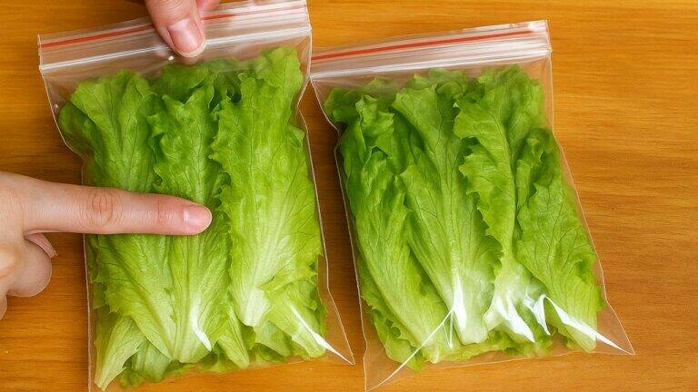This simple gesture transforms wilted lettuce into fresh, crisp greens that last weeks…