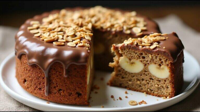 This simple cake transforms oats and fruit into a delicious, healthy treat…