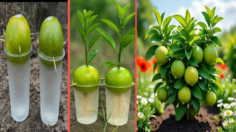 This simple gesture turns fruit scraps into thriving sweet lime plants…