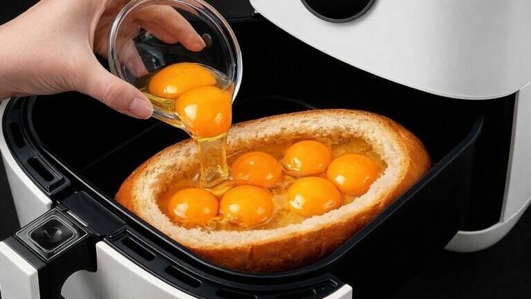 This simple breakfast hack transforms bread into a mouthwatering egg delight…