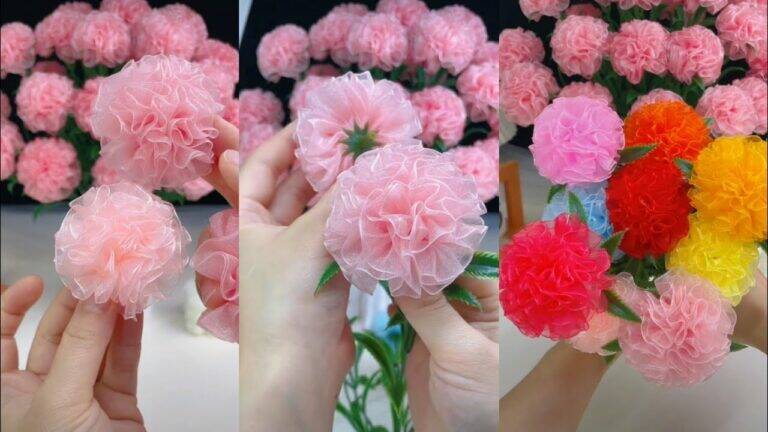 This simple technique transforms fabric into stunning flowers effortlessly…