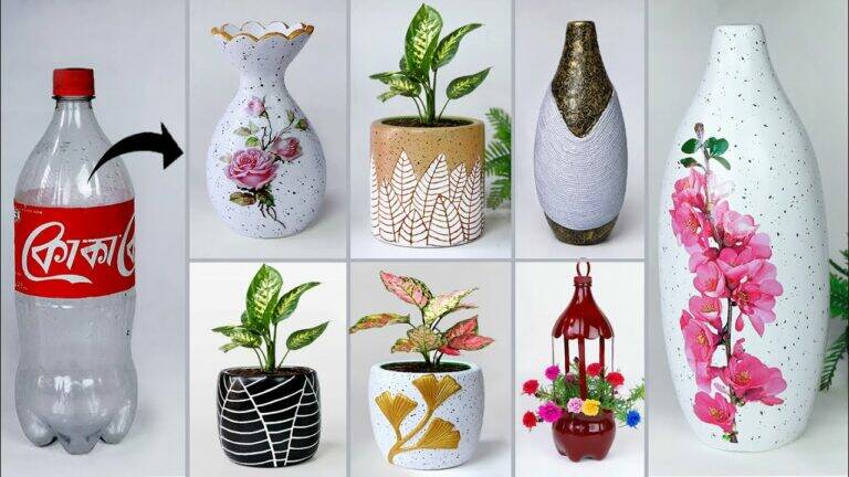 Transform a simple plastic bottle into a stunning flower vase with this easy trick…