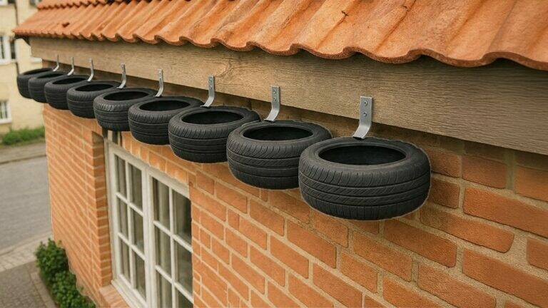 This simple trick turns old tires and pipes into stunning garden features…