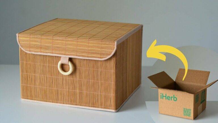 This simple technique transforms an ordinary box into a chic storage solution…