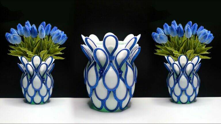 This forgotten trick transforms plastic spoons into stunning vases for your flowers…