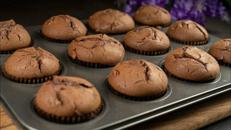 This simple recipe transforms ordinary ingredients into the most decadent chocolate muffins…