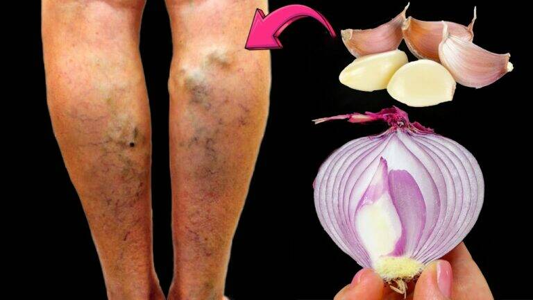 This simple blend of garlic and onion transforms your skin and banishes varicose veins…