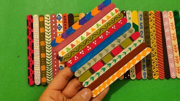 This simple idea transforms ice cream sticks into stunning home decor…