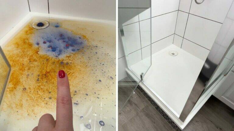 Mais Eficaz do Que Bicarbonato? O Truque Para Deixar a Base do Duche Branca e as Juntas Mais Limpas