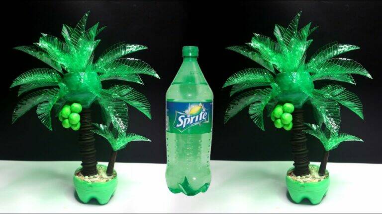 This simple DIY turns plastic bottles into stunning coconut trees…