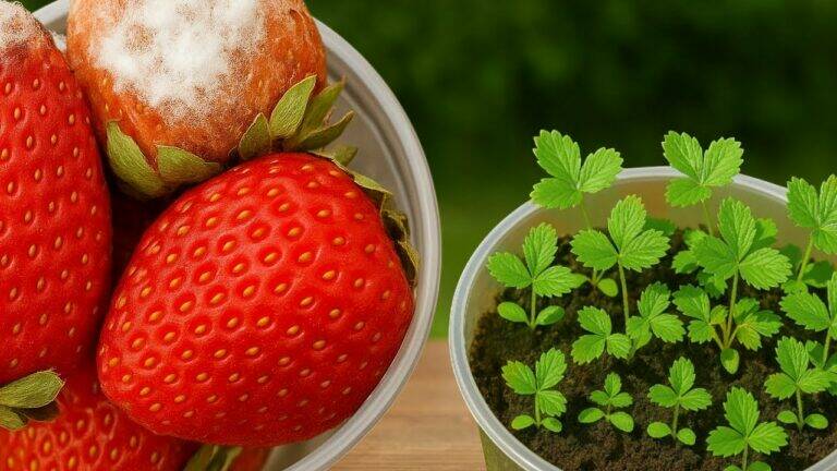 This simple method transforms rotten fruit into thriving strawberry plants…