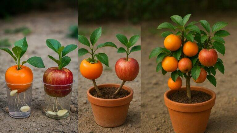 This surprising method turns seeds into thriving apple and Japanese fruit trees…