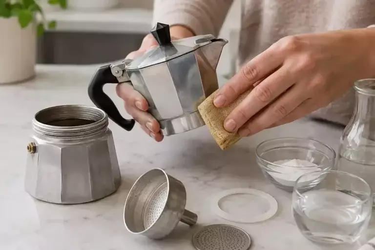 Ne négligez jamais votre cafetière Moka : comment la nettoyer sans l’abîmer pour un café toujours savoureux