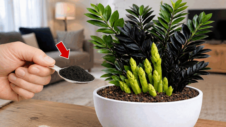Ongelooflijk! Eén enkele lepel is genoeg om zelfs de meest “slapende” zamioculcas weer wakker te maken!