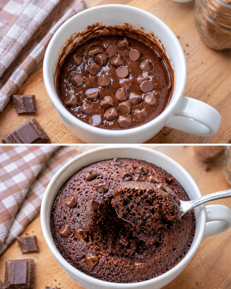 Szybki Mug Cake w 5 minut – idealny przepis na leniwe popołudnia! 🍫😅