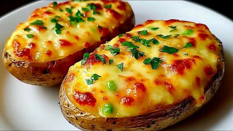 🥔 Ziemniaki lepsze niż mięso – pieczona kolacja z papryką, pieczarkami i serem