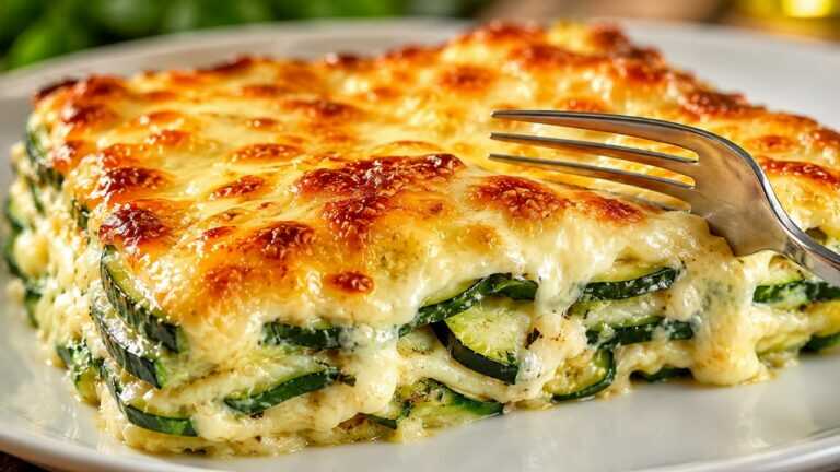 🥒 Ta zapiekanka z cukinii doprowadza wszystkich do szaleństwa! Warzywa, pieczarki i dużo sera