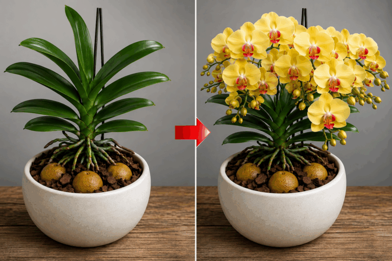 Položte toto ke kořenům orchideje! Může podpořit její růst a nádherné kvetení